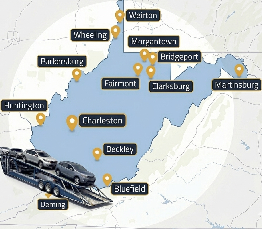 West Virginia Auto Shipping Services